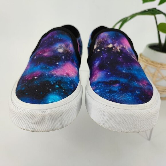 Vans Women's Asher Galaxy Multicolor Canvas Sneaker Size 7.5 - Picture 2 of 8